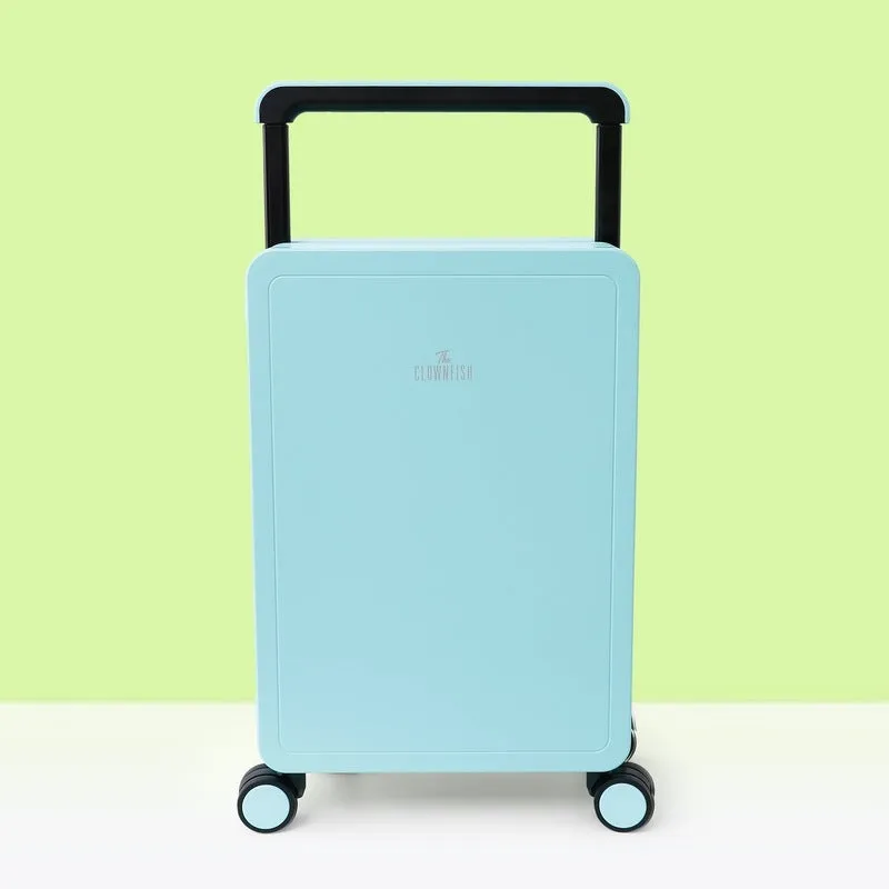 The Clownfish Celeste Series Small 20inch Cabin Trolley Bag - Lightweight, Water Resistant | 40L | Blue
