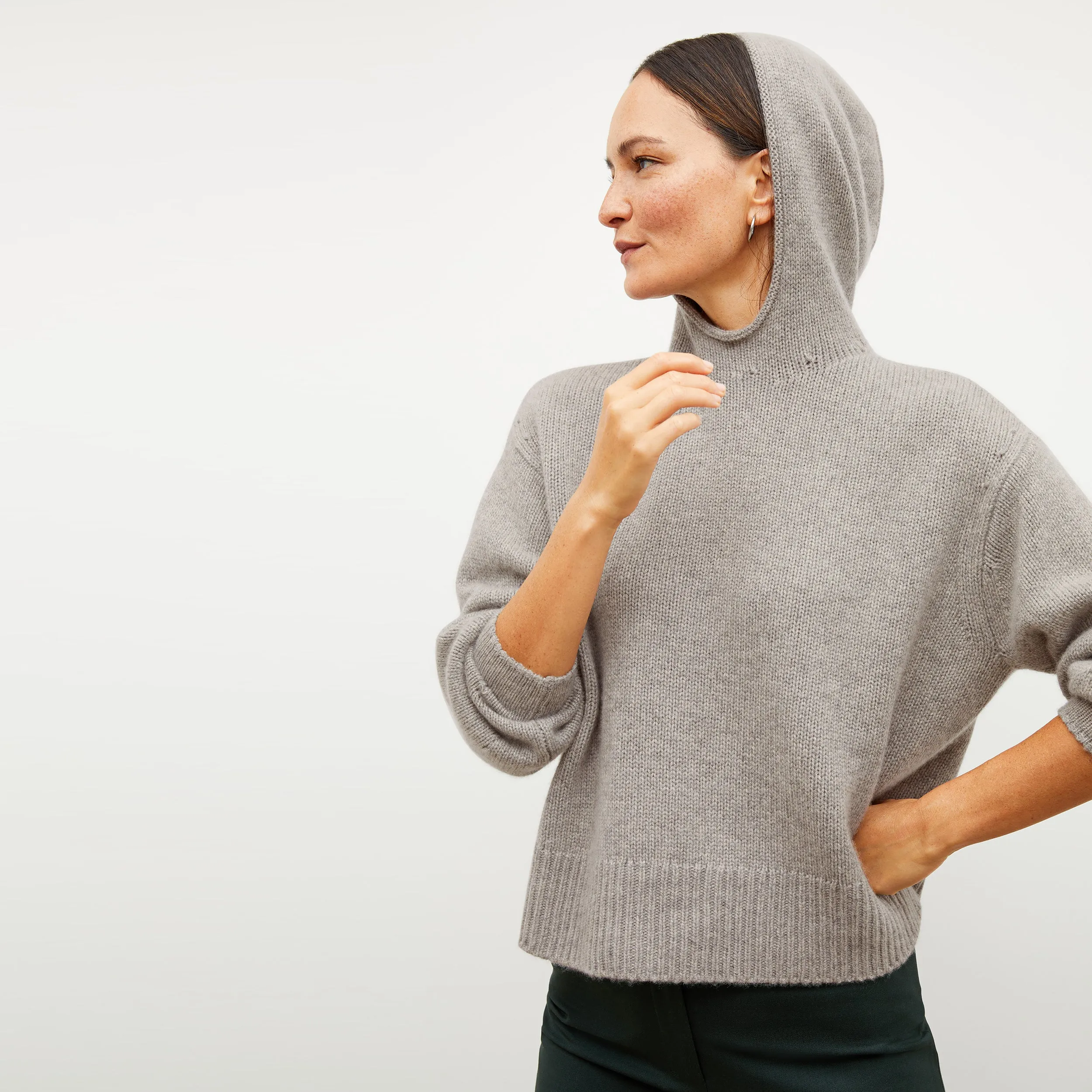Thomas Hoodie - Plush Cashmere :: Stormcloud
