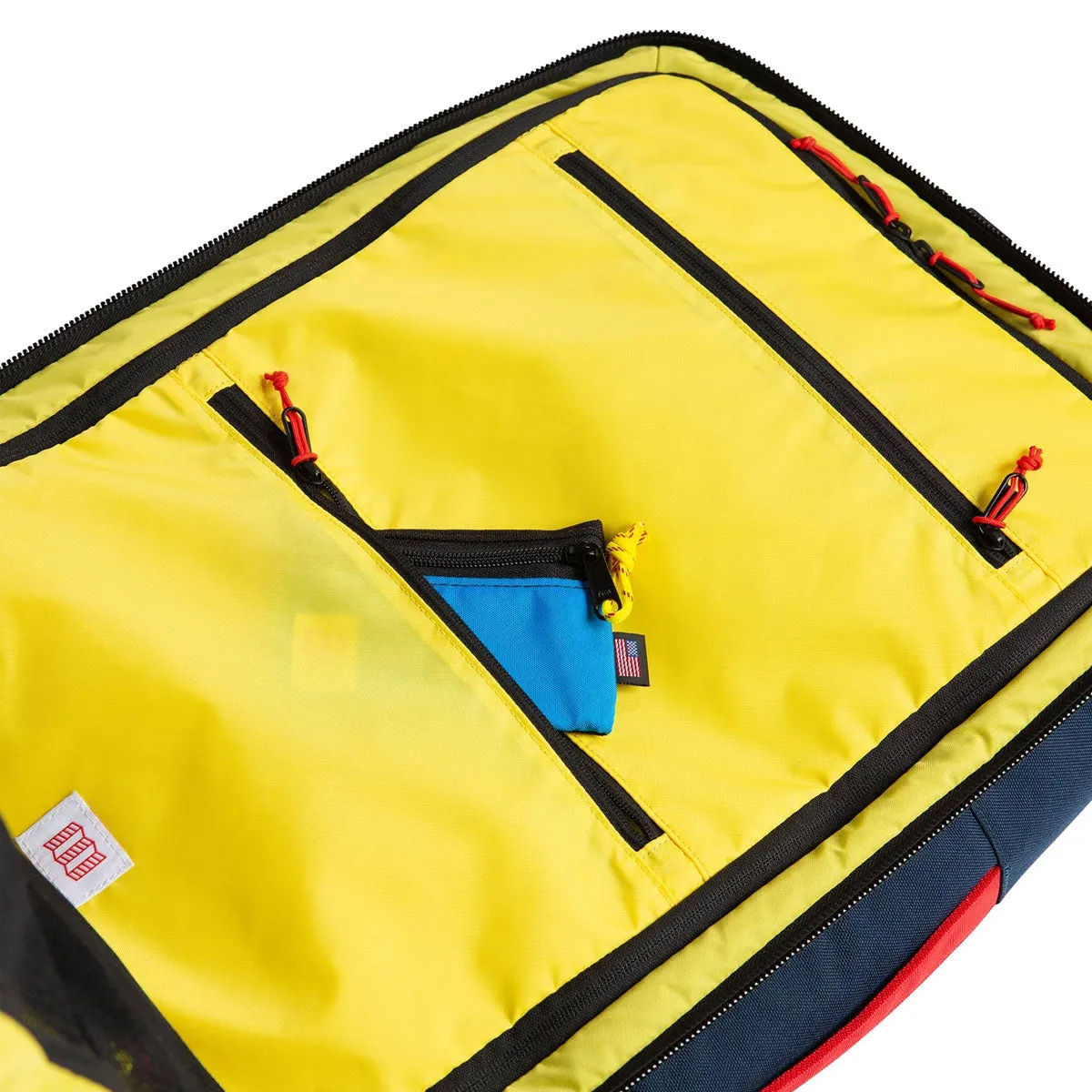 Topo Designs : Global Travel Bag 40L : Dark Denim/Burgundy