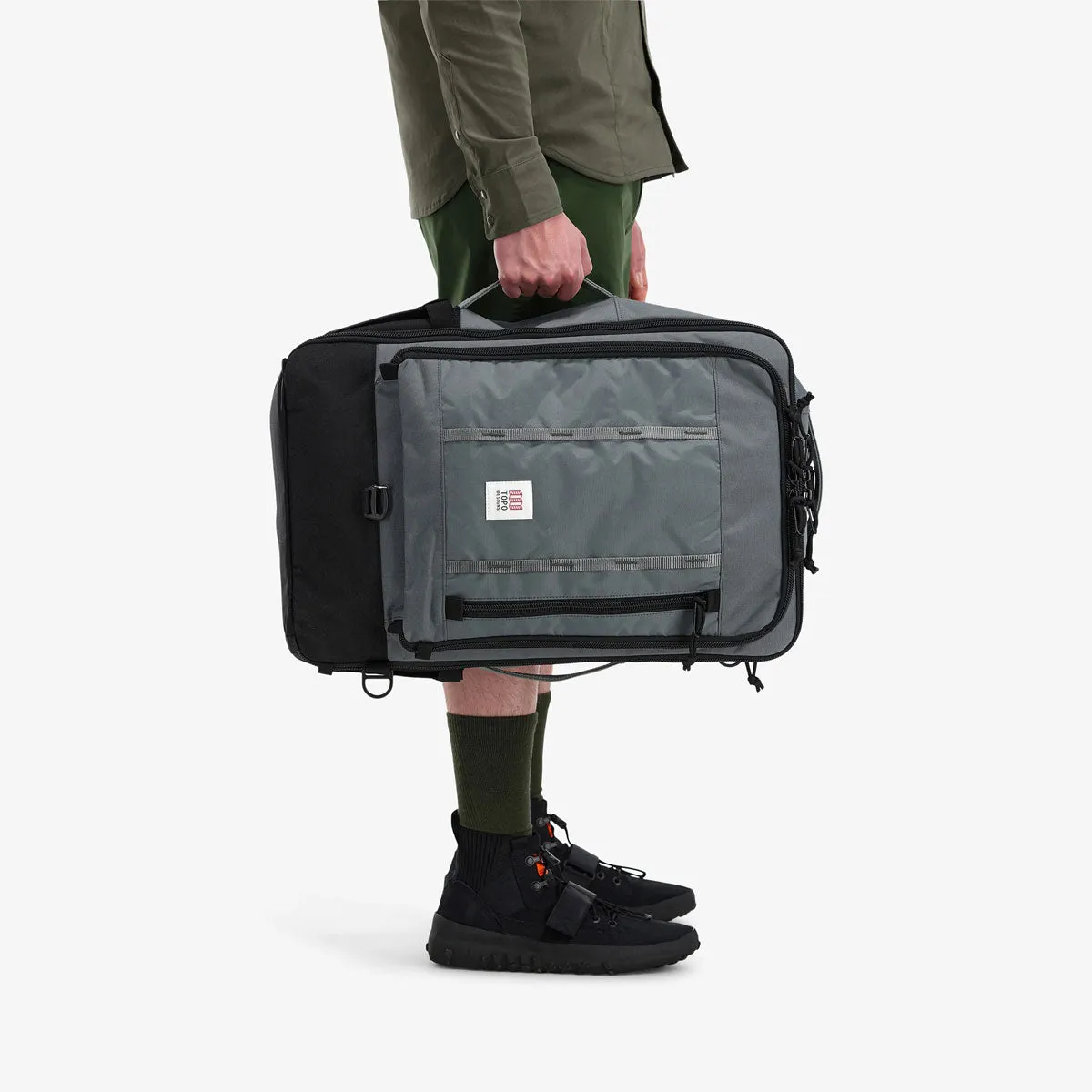 Topo Designs : Global Travel Bag 40L : Dark Denim/Burgundy