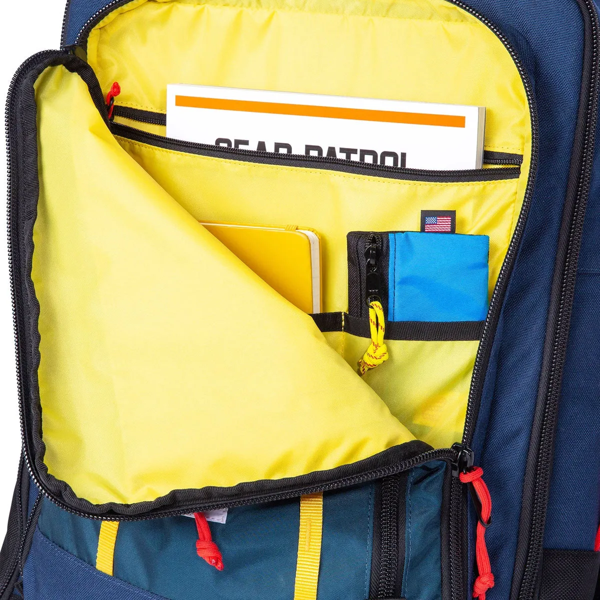 Topo Designs : Global Travel Bag 40L : Dark Denim/Burgundy