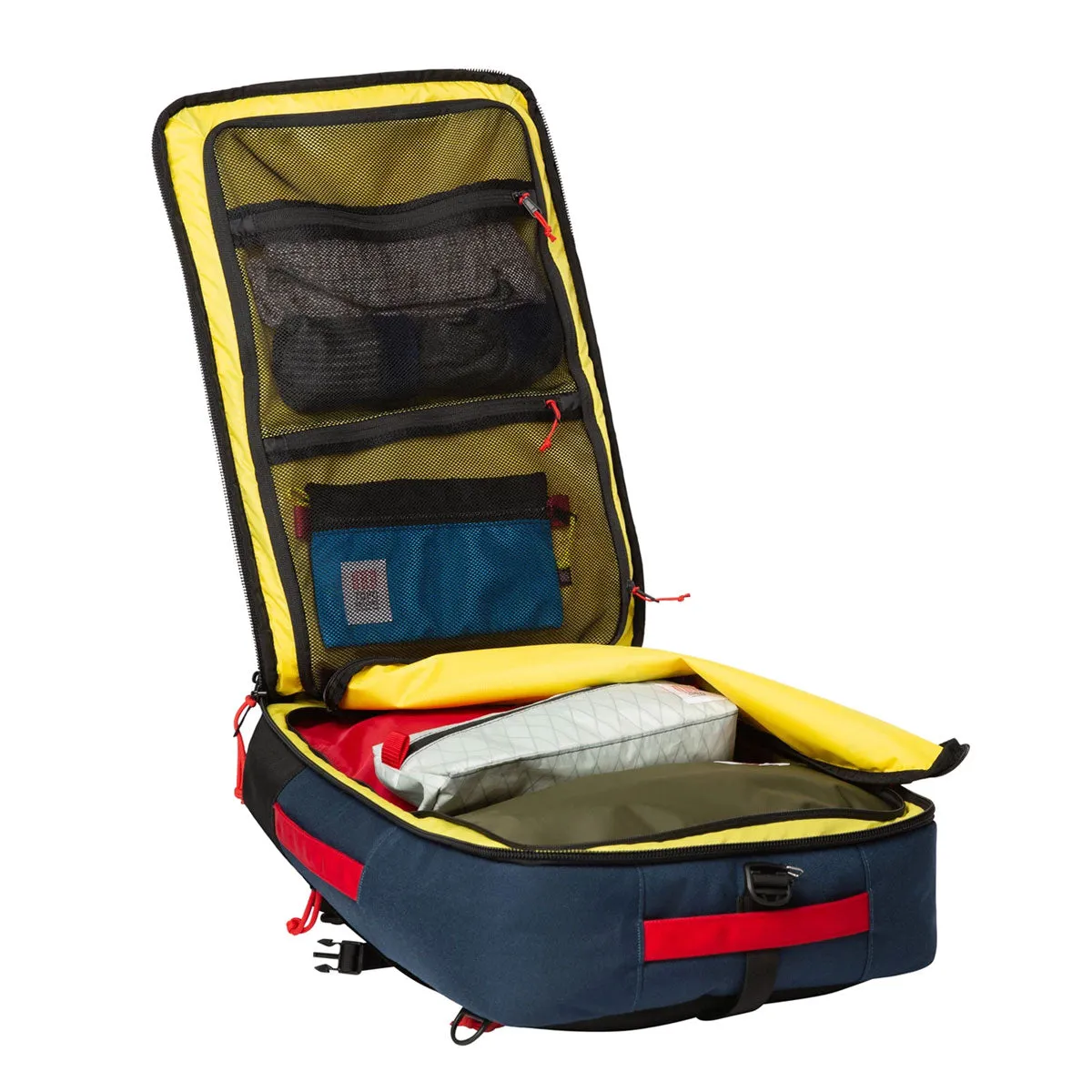 Topo Designs : Global Travel Bag 40L : Dark Denim/Burgundy