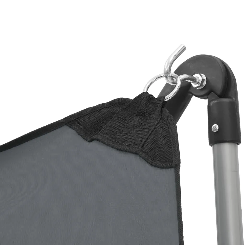vidaXL Hammock with Foldable Stand Grey