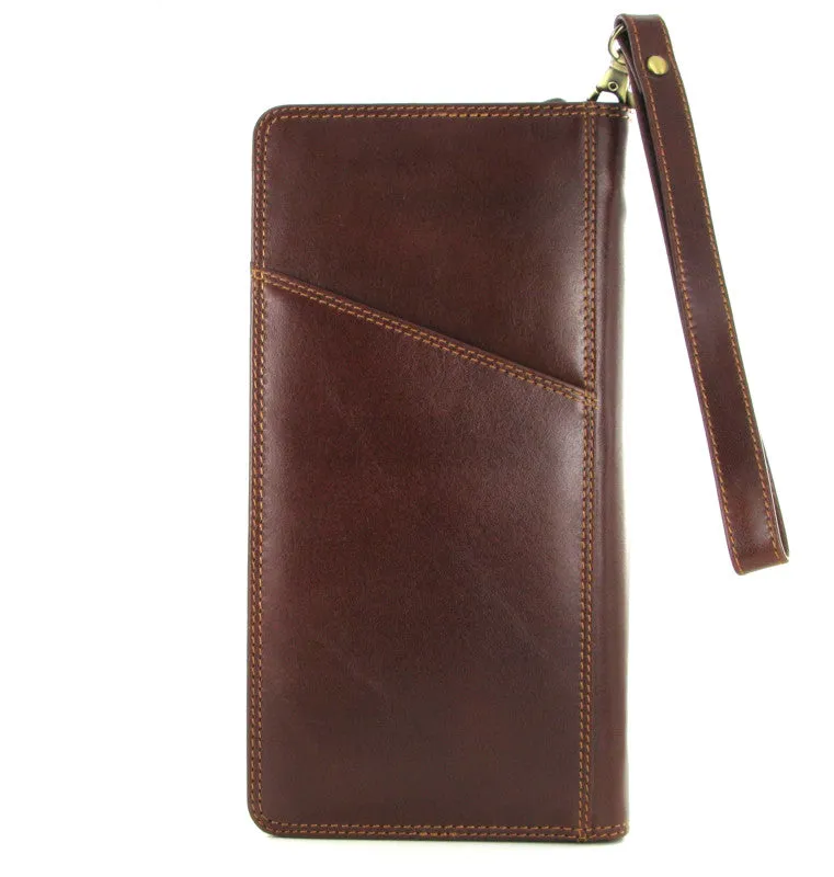 Visconti Monza Italian Brown Leather Travel Wallet MZ101