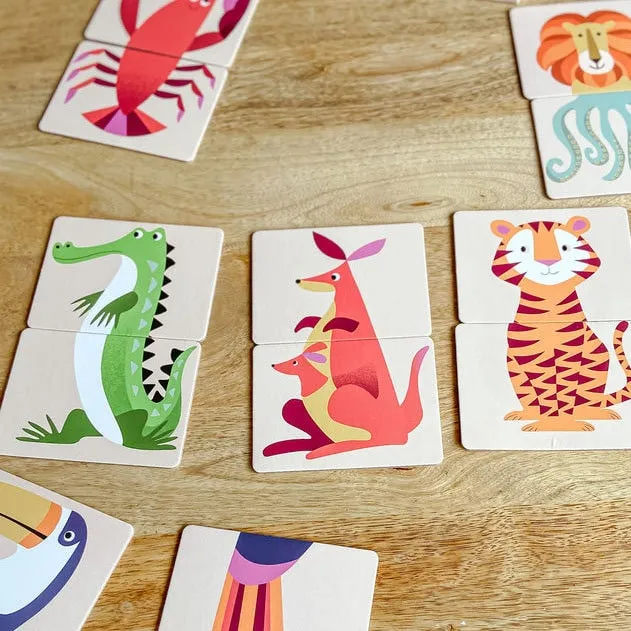 Wild Animals Puzzle - Heads & Tails Game - Stocking Filler