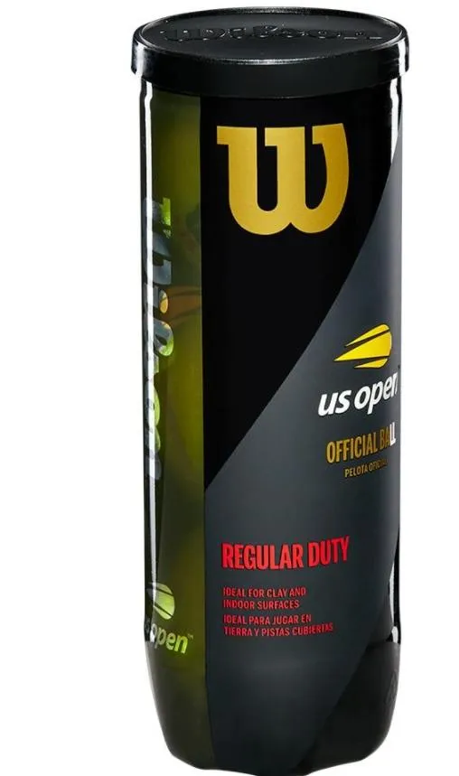 Wilson US Open Regular Duty for Clay Court and Indoor Surfaces Tennis Balls Case - 24 of 3 Ball Cans (72 balls)