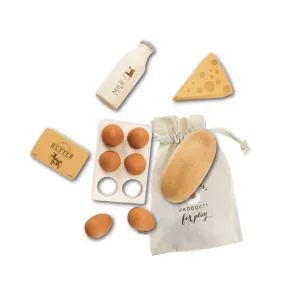 Wooden Country Breakfast Play Food